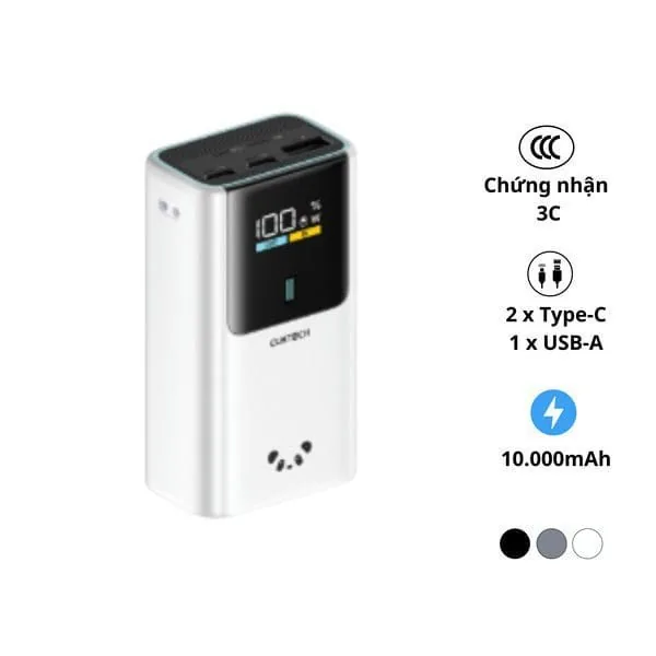 Pin sạc dự phòng Cuktech 10 Mini PB1055 10000mAh 55W